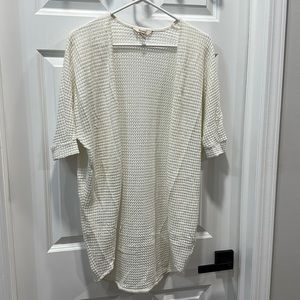 Decree Off-White Swoop Sweater
